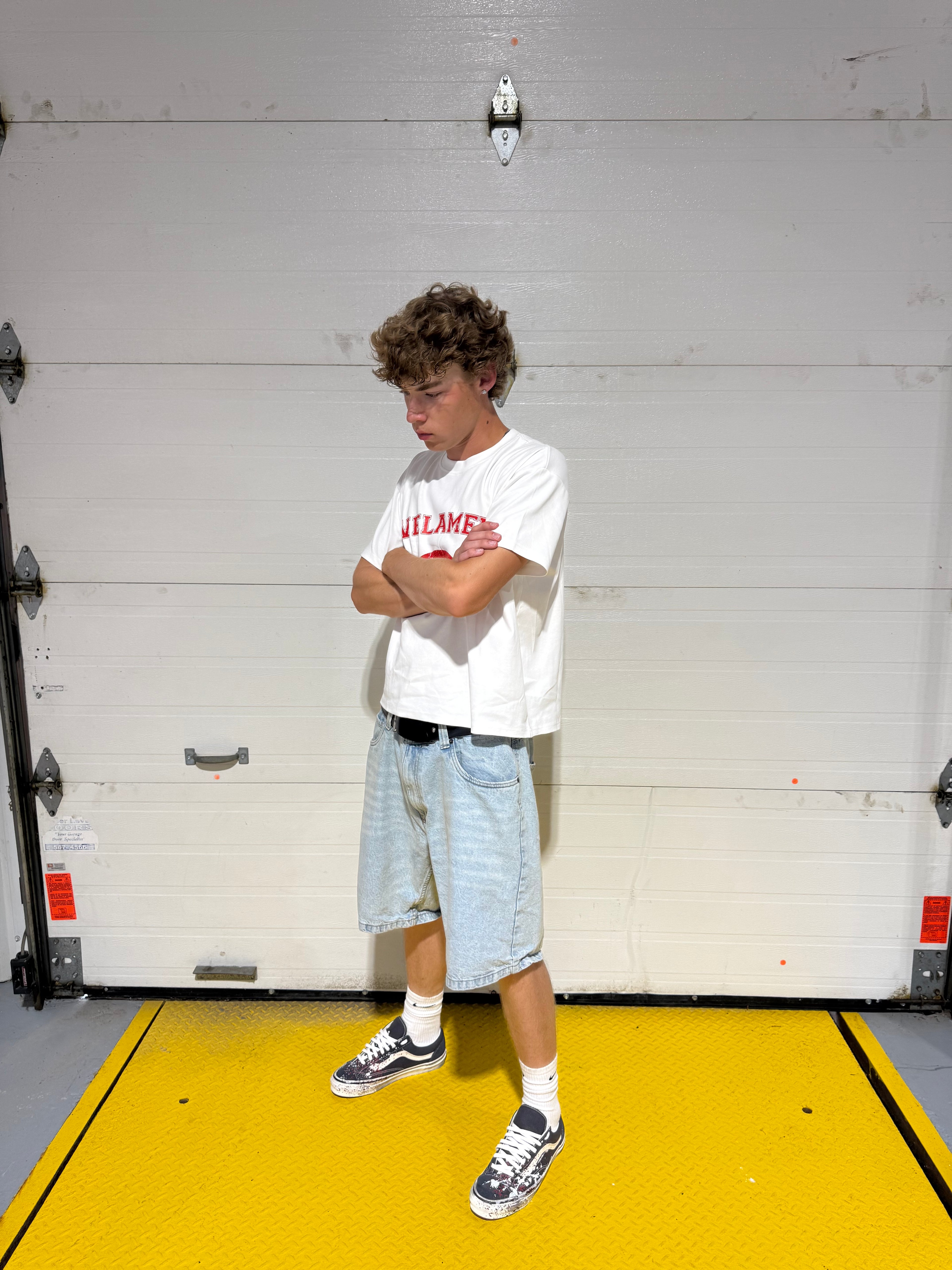 "Red/White Varsity Tee"