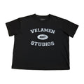"White/Black Varsity Tee"