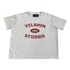 "Red/White Varsity Tee"