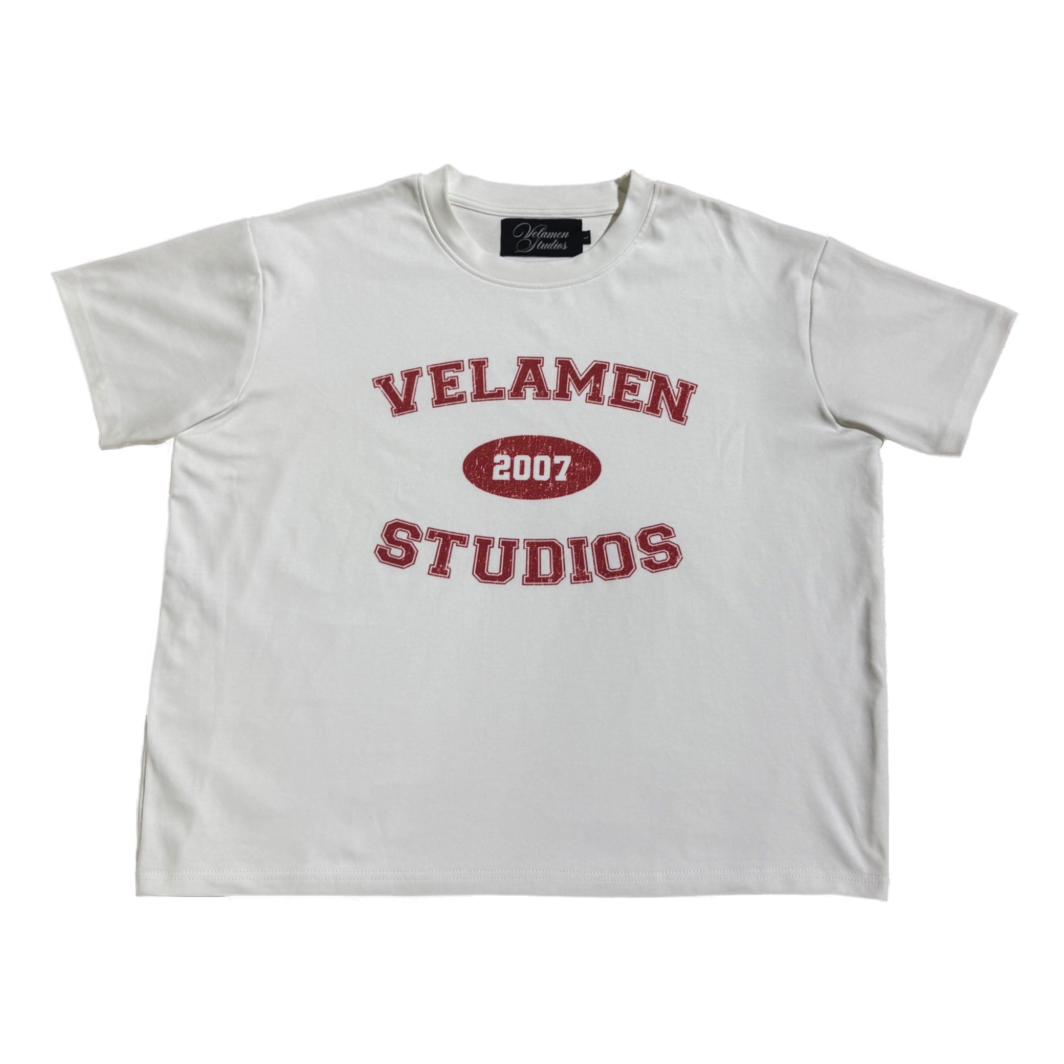 "Red/White Varsity Tee"